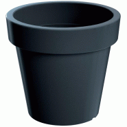 Prosperplast - Pot en plastique Lofly, anthracite, 58,2x58,2x52,3 cm - gris plastique ZA1699