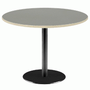 RestooTab - Table Rome XL Ø120cm verde comodoro fenix chants couleur bois - vert Bois manufacturé TB-ROMXL-R120M-VER.CO-BOI
