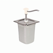 Schneider - Distributeur à pression, acier inoxydable, 165 x 180 x 320 mm - 3,0 L - blanc multi-matériau 152541