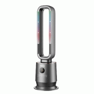 Ventilateur Sans Pales Chaud/Froid Oscillant 70° Chauffage Céramique PTC 2000W Télécommande Minuterie 12h LED 8 Couleurs Jocca - gris 8435253591739