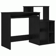 VidaXL Bureau Chêne noir 120,5 x 44 x 88,5 cm Bois d'ingénierie Modèle Riviera Vent Plus - 869475