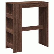 VidaXL Table de bar avec étagères chêne marron bois d'ingénierie Modèle Boréal Prime Plus - 854379