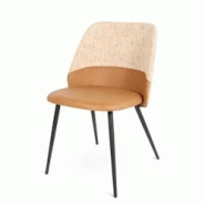 Bistromania Chaise d'intérieur VERONE - Marron et Gris - EX014 Bistromania Chaise d'intérieur VERONE - Marron et Gris - EX014