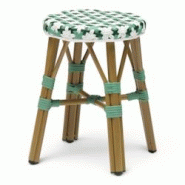 Bistromania Tabouret de terrasse ST GERMAIN - Vert et Vert foncé - EA195 Bistromania Tabouret de terrasse ST GERMAIN - Vert et Vert foncé - EA195