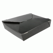 Boîte carton micro-onde ferme croisi Black Edition 2910cc 21,7x21,7x6,4cm par 35