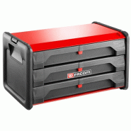 Boîte à outils bi-matière 3 tiroirs 430mm - FACOM - bt.203 - 754594