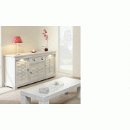 Buffet contemporain couleur bois blanc lanette