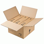 Caisse carton suremballage pour 3 à 6 bouteilles - 591366 – 37,5 x 36,5 x 25 cm Caisse carton suremballage pour 3 à 6 bouteilles - 591366 – 37,5 x 36,5 x 25 cm
