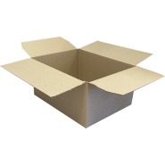 Caisse en carton simple cannelure 39 x 29 x 20 (cm).