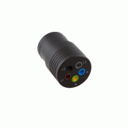 CHAUVIN ARNOUX - Adaptateur Tri Banane 16A - Convertissant les prises industrielles triphasées en sorties bananes pour connexion d'appareils de mesure