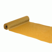 Chemin de table velours cotelé luisant or 28cm x 3m