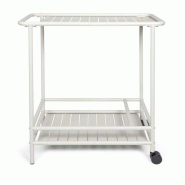 Desserte De Jardin - Livoo - Gs163c - 61 X 42 Cm - Blanc - blanc acier 3523930106057