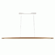 Fabas Luce Suspension Ribot En Métal Et Bois De Chêne, Led 26 W 3000 K, Flux Lumineux 2945 Lm, Design Moderne Et Élégant Pour L'Intérieur, Ip20 -