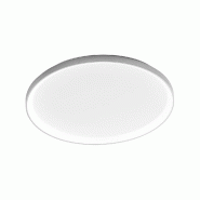 Gea Luce Plafonnier Krizia P/S 4000K 60W 5500Lm En Aluminium Blanc Satiné, Dimmable Avec Phase Cut Et Push - Gealuce - KRIZIA P/S 4000K Gea Luce Plafonnier Krizia P/S 4000K 60W 5500Lm En Aluminium Blanc Satiné, Dimmable Avec Phase Cut Et Push - Gealuce - KRIZIA P/S 4000K