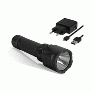 Lampe LED Torche à Batterie Rechargeable 2.6Ah USB / 230V 1000 Lumens Portée 280m ASLO - noir 5604612688400 Lampe LED Torche à Batterie Rechargeable 2.6Ah USB / 230V 1000 Lumens Portée 280m ASLO - noir 5604612688400