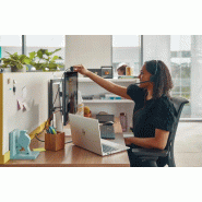 Micro-casque monaural USB-C Poly Blackwire 3215 + prise 3,5 mm + adaptateur USB-C/A (lot)