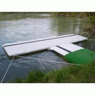Ponton gonflable pour aviron - sur mesure, breveté, avec revêtement doublé et bandes de ragage