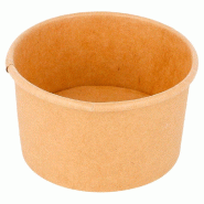 Pot à glace en carton kraft 300ml Ø10x5,5cm par 2000