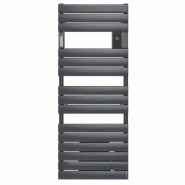 Radiateur sèche-serviettes connecté Adelis avec soufflerie 2000W Graphite - Atlantic - 861753_0