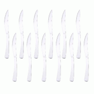 Renberg - Set de 12 couteaux en acier inoxydable - Pisa - argenté inox PK10167