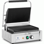Royal Catering - Royal Catering RCPKG-2200-R Machine À Panini Grill Appareil Toaster Croque-Monsieur Professionnel Professionnelle (2 200, 33 x 22 -