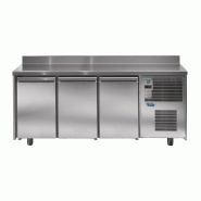 SOFRACA Table Snack Positive - 3 Portes - Prof 600 - Avec Dosseret - Réf:TRS3P - TRS3P