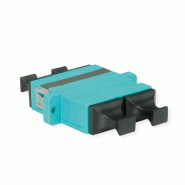 TELEGÄRTNER  Coupleur SC Duplex, Multimode, Manchon en céramique, boîtier en plastique, turquoise