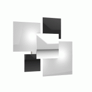 Top light Plafonnier moderne 1088/45-NE Verre Blanc et Noir 4xG9 - noir 8057094702954