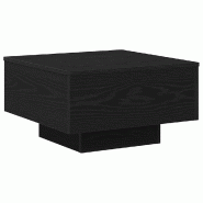 VidaXL Table basse Chêne noir 55 x 55 x 31 cm Modèle Étoile - 862993