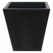 WellHome - Pot 40x40cm Orion coloris anthracite - marron plastique PLS013