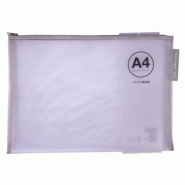 Apli Lot de 20 Pochette en nylon coloré 355x255 / A4, fermeture zippée - 8410782180272