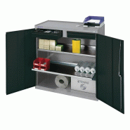 Armoire outillage/Servante de machine H1000xl1000xP500 mm 2 tiroirs, 2 étagères gris clair/gris anthracite STUMPF Armoire outillage/Servante de machine H1000xl1000xP500 mm 2 tiroirs, 2 étagères gris clair/gris anthracite STUMPF
