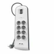 Belkin BSV804VF2M Parafoudre Blanc 8 sorties AC 2 m - blanc BSV804VF2M