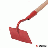 Binette Forgée 16 cm Emmanchée Gouvy - Acier forgé - Manche bois dur 150 cm - Fabriqué en France