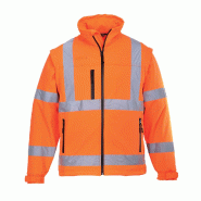 Blouson HiVis Softshell (3 couches) - Orange / S