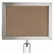 Carte info a4 cadre en acier inox pour 7522.0005 - 7522.0025