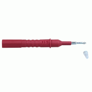 CHAUVIN ARNOUX - Pointe de touche amovible rouge - DDT-VAT - Raccordement fiche femelle 4 mm isolée - Conforme IEC 61243-3