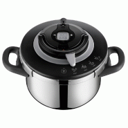 Cocotte clipso chef 4.5 L 4 programmes -  Noir Rond Acier Seb 36.00x26.00 cm - acier 3045380026582