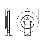 Disque de frein Bosch 0986478813 - ventilé de l'intérieur - avant - boîte de 2 disques Disque de frein Bosch 0986478813 - ventilé de l'intérieur - avant - boîte de 2 disques
