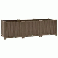 Helloshop26 - Jardinière lit surélevé plantes fleurs jardin 120 x 40 x 38 cm polypropylène marron 02_0000906 - 3000072411534 Helloshop26 - Jardinière lit surélevé plantes fleurs jardin 120 x 40 x 38 cm polypropylène marron 02_0000906 - 3000072411534