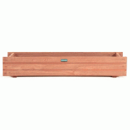 Helloshop26 - Jardinière rectangulaire bac à fleurs 91,5 x 18 x 16 cm facile à nettoyer style moderne en bois de sapin marron 20_0020796 - marron B