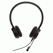Jabra Evolve 20 Casque Avec fil Arceau Bureau/Centre d'appels USB Type-A Noir