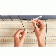 Kit de fixation pour brise vue tissé à boutonnière &quot;fixing cord&quot;