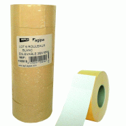 Lot de 6 rouleaux de 1000 étiquettes blanches pour pince, format 26x16 mm - 3270241009194