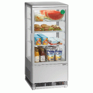 Mini vitrine réfrigérée 78L, argent 700778G Bartscher