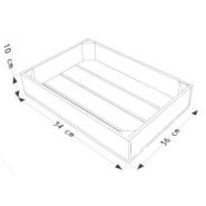 Noël S1 - Plateau en bois avec poignées coquilles - Simply à Box - L36 x H10 x P54 cm_1