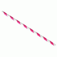 NOVACUP Paille papier droite colorée Ø 6 mm x 195 mm cocktail – lot de 3000 - multicolore papier OP64