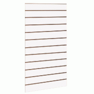 Panneau rainuré R10 L59,5xP120cm épaisseur 18mm - blanc 9003