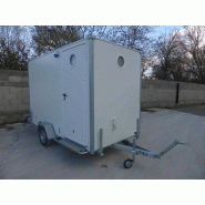 Roulotte de chantier gamme minimobile / vestiaire / réfectoire / sanitaire / 3.41 x 1.68 m_1