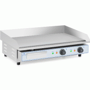 Royal Catering - Royal Catering Plancha Électrique 2 Feux 73 x 40 cm, 2 x 2 200 W, 730 x 400 mm, Lisse Professionnelle en INOX pour Restaurant De - 4